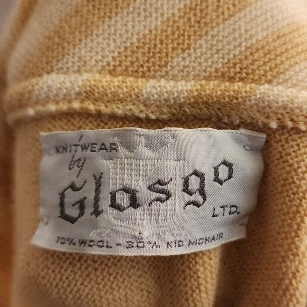 Knitwear by Glasgo LTD Vintage 1950's retro wool mohair mix mid sleeve cardigan - Picture 5 of 12